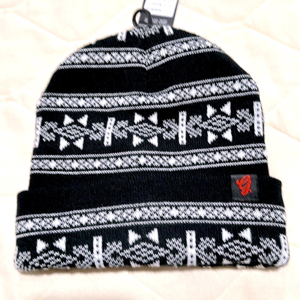 Beautiful Giant Cuffed Knit Ski Cap OS NWT
